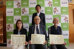 元社会教育委員と原市長