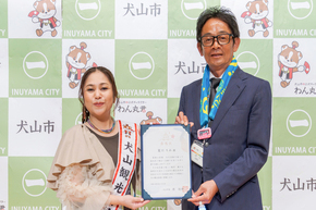 夏川りみさんと原市長