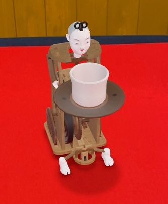 AR茶運び人形の写真