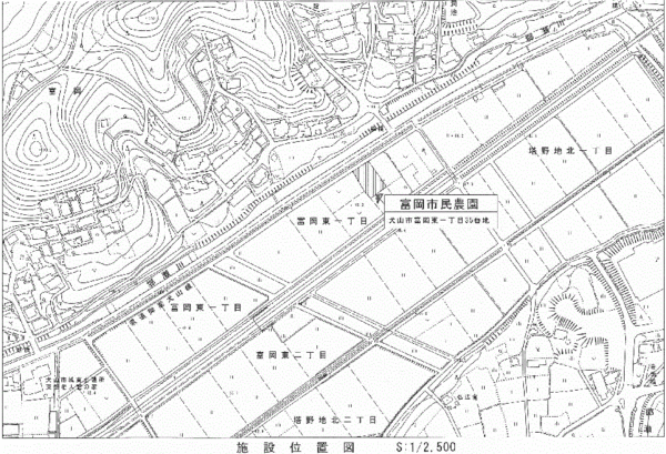 地図：富岡市民農園