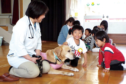 職犬の未来園訪問の写真