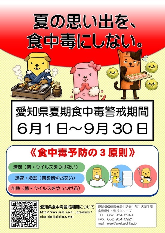 食中毒予防の3原則