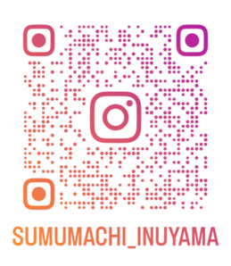 住むまちいぬやまInstagramQRコード