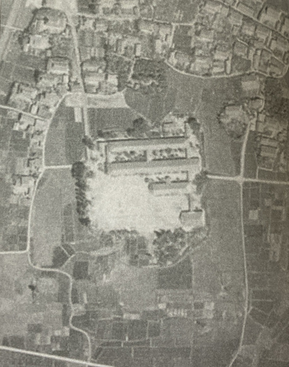 楽田城跡 1961年の航空写真(国土地理院撮影)