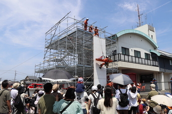 訓練展示の様子