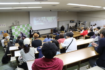 丹波篠山市とのオンライン中継の様子