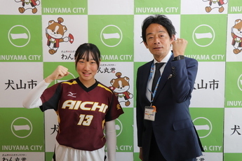 大澤美琴さんと原市長