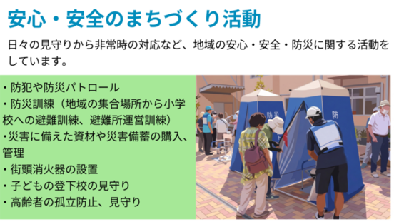 安心・安全のまちづくり活動