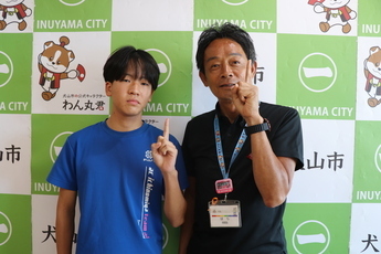 市長と記念撮影